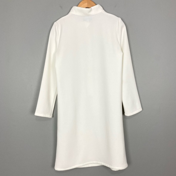 Tuckernuck Avery Stretch Crepe Dress Women’s Size XXS Mock Neck 3/4 Sleeves Prep - Picture 7 of 9